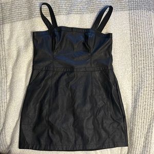 Black Leather Abercrombie & Fitch Dress